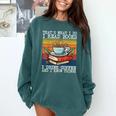 That's What I Do I Read Books Drink Coffee And I Know Things Comfort Colors Sweatshirt Chalky Mint