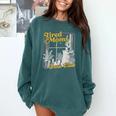 Tired Moms Book Club Reading Books Lovers Mom For Mothers Comfort Colors Sweatshirt Chalky Mint