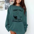 Today I'm A Serious Goose Animal Reading Book Lovers Comfort Colors Sweatshirt Chalky Mint Today I'm A Serious Goose Animal Reading Book Lovers Comfort Colors Sweatshirt Chalky Mint