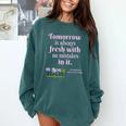 Tomorrow Is Fresh Anne Of Green Gables Book Quote Shirt Premium Tri-Blend Comfort Colors Sweatshirt Chalky Mint