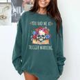 You Had Me At Trigger Warning Smut Books Dark Romance Skull Comfort Colors Sweatshirt Chalky Mint