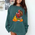 Turkey Reading Books Fall Thanksgiving Teacher Book Comfort Colors Sweatshirt Chalky Mint Turkey Reading Books Fall Thanksgiving Teacher Book Comfort Colors Sweatshirt Chalky Mint