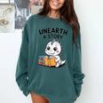 Unearth a Story Cute Dinosaur Summer Reading 2026 Dino Book Comfort Colors Sweatshirt Chalky Mint Unearth a Story Cute Dinosaur Summer Reading 2026 Dino Book Comfort Colors Sweatshirt Chalky Mint