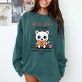 Unearth a Story Cute Kitten Summer Reading 2026 Cat Book Comfort Colors Sweatshirt Chalky Mint Unearth a Story Cute Kitten Summer Reading 2026 Cat Book Comfort Colors Sweatshirt Chalky Mint