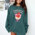 Valentines Book Lover Forget The Flowers And Buy Me Books Comfort Colors Sweatshirt Chalky Mint