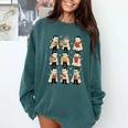 Vampire Reading Books Halloween Cute Teens Kids Comfort Colors Sweatshirt Chalky Mint