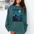 Van Gogh Starry Night Fantasy Reader Dragon Reading Book Comfort Colors Sweatshirt Chalky Mint Van Gogh Starry Night Fantasy Reader Dragon Reading Book Comfort Colors Sweatshirt Chalky Mint
