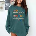 I Want To Be A Schwa Read Book Reading Librarian Comfort Colors Sweatshirt Chalky Mint
