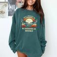 All I Want Is Sunshine & Books Summer Reading Comfort Colors Sweatshirt Chalky Mint