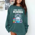Wild About Reading Book Lover Hippo Comfort Colors Sweatshirt Chalky Mint Wild About Reading Book Lover Hippo Comfort Colors Sweatshirt Chalky Mint