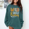 Wild About Reading Lover Bookworm Library Teacher Zoo Animal Comfort Colors Sweatshirt Chalky Mint Wild About Reading Lover Bookworm Library Teacher Zoo Animal Comfort Colors Sweatshirt Chalky Mint