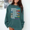 I Will Read Books On A Boat & Everywhere Reading Kids Book Comfort Colors Sweatshirt Chalky Mint