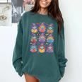 Witches Reading Books Halloween Cute Teens Kids Comfort Colors Sweatshirt Chalky Mint
