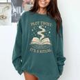 Witchy Book Club Pagan Reader Occult Fiction Coven Ritual Comfort Colors Sweatshirt Chalky Mint