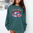 Women's Books Fireworks And Freedom Independence Day Book Lover Comfort Colors Sweatshirt Chalky Mint Women's Books Fireworks And Freedom Independence Day Book Lover Comfort Colors Sweatshirt Chalky Mint
