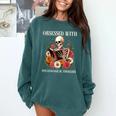 Women's Psychological Thriller Book Reader Lover Comfort Colors Sweatshirt Chalky Mint Women's Psychological Thriller Book Reader Lover Comfort Colors Sweatshirt Chalky Mint