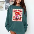 Women's Read Your Heart Out Groovy Bookish Valentine Day Women Girls Comfort Colors Sweatshirt Chalky Mint Women's Read Your Heart Out Groovy Bookish Valentine Day Women Girls Comfort Colors Sweatshirt Chalky Mint