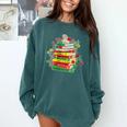 Women's History Month Black History Shirts Book Lover Teacher Comfort Colors Sweatshirt Chalky Mint