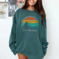 Women's Never Underestimate The Power Of A Girl With Book Reading Comfort Colors Sweatshirt Chalky Mint