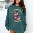 In A World Of Bookworms Be A Book Dragon Comfort Colors Sweatshirt Chalky Mint In A World Of Bookworms Be A Book Dragon Comfort Colors Sweatshirt Chalky Mint