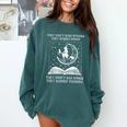 They Didn't Burn Witches Burned Women Books Feminist Women Comfort Colors Sweatshirt Chalky Mint