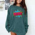 Yeah Comic Comic Book Graphic Comfort Colors Sweatshirt Chalky Mint