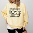 100 Days Of SCHOOKBook Nerd Book Lover Reading Librarian Boo Comfort Colors Sweatshirt Blue Spruce 100 Days Of SCHOOKBook Nerd Book Lover Reading Librarian Boo Comfort Colors Sweatshirt Blue Spruce