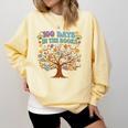 100 Days Of School 100 Days In The Books English Teacher Comfort Colors Sweatshirt Blue Spruce