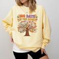 100 Days Of School 100 Days In The Books Librarian Read Comfort Colors Sweatshirt Blue Spruce