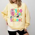 100th Day Of School Teacher Books 100 Days Of School Women Comfort Colors Sweatshirt Blue Spruce 100th Day Of School Teacher Books 100 Days Of School Women Comfort Colors Sweatshirt Blue Spruce