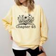 45th Birthday Chapter 45 Reading Book Lover Bookworm Teacher Comfort Colors Sweatshirt Blue Spruce