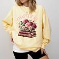 63rd Birthday Chapter 63 Birthday Shirt Women Book Lover Premium Comfort Colors Sweatshirt Blue Spruce