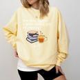 67 Read Every Night Quote For Book Lovers &Coffee Fans Comfort Colors Sweatshirt Blue Spruce