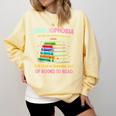 Abibliophobia Book Lovers Graphic Comfort Colors Sweatshirt Blue Spruce