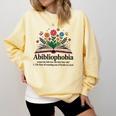 Abibliophobia Noun The Fear Of Running Out Of Books To Read Comfort Colors Sweatshirt Blue Spruce Abibliophobia Noun The Fear Of Running Out Of Books To Read Comfort Colors Sweatshirt Blue Spruce