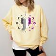 Ace Pride Book With Stars Moons And Magic Hand Comfort Colors Sweatshirt Blue Spruce