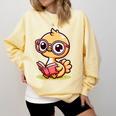 Adorable Book Lover Ostrich With Reading Glasses Cute Comfort Colors Sweatshirt Blue Spruce Adorable Book Lover Ostrich With Reading Glasses Cute Comfort Colors Sweatshirt Blue Spruce