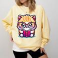 Adorable Book Lover Persian Cat With Reading Glasses Cute Comfort Colors Sweatshirt Blue Spruce Adorable Book Lover Persian Cat With Reading Glasses Cute Comfort Colors Sweatshirt Blue Spruce