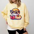 Adorable Book Lover Rattlesnake With Reading Glasses Cute Comfort Colors Sweatshirt Blue Spruce Adorable Book Lover Rattlesnake With Reading Glasses Cute Comfort Colors Sweatshirt Blue Spruce