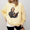 Alexander Hamilton Reading A Book Comfort Colors Sweatshirt Blue Spruce Alexander Hamilton Reading A Book Comfort Colors Sweatshirt Blue Spruce