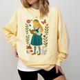 Alice In Wonderland Book Lover Lewis Carroll Rabbit Comfort Colors Sweatshirt Blue Spruce Alice In Wonderland Book Lover Lewis Carroll Rabbit Comfort Colors Sweatshirt Blue Spruce