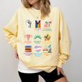 Ally Anti Trump Liberal BLM Love Is Love Banned Books Icons Comfort Colors Sweatshirt Blue Spruce