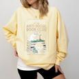 Anti-Social Book-Club Cat Graphic Comfort Colors Sweatshirt Blue Spruce