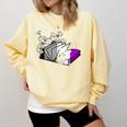 Asexual Book Lover LGBT Reading Pride Ace Flag Daisy Comfort Colors Sweatshirt Blue Spruce Asexual Book Lover LGBT Reading Pride Ace Flag Daisy Comfort Colors Sweatshirt Blue Spruce