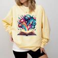 Astronomy Space Lover Books Bookworm Comfort Colors Sweatshirt Blue Spruce