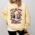 Audiobook Lover Bookish Headphones Just One More Chapter Comfort Colors Sweatshirt Blue Spruce