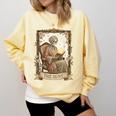 The Aunt Tarot Card Women Skeleton Aunty Book Lover Comfort Colors Sweatshirt Blue Spruce The Aunt Tarot Card Women Skeleton Aunty Book Lover Comfort Colors Sweatshirt Blue Spruce