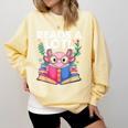 Axolotl Books Readsalotl Reading Bookworm Boys Girls Comfort Colors Sweatshirt Blue Spruce Axolotl Books Readsalotl Reading Bookworm Boys Girls Comfort Colors Sweatshirt Blue Spruce