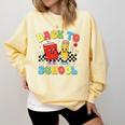 Back To School Checkered Book Pencil Groovy Teacher Student Comfort Colors Sweatshirt Blue Spruce Back To School Checkered Book Pencil Groovy Teacher Student Comfort Colors Sweatshirt Blue Spruce