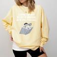 Some Of My Best Friends Are Fictional Book Lover Nerd Comfort Colors Sweatshirt Blue Spruce